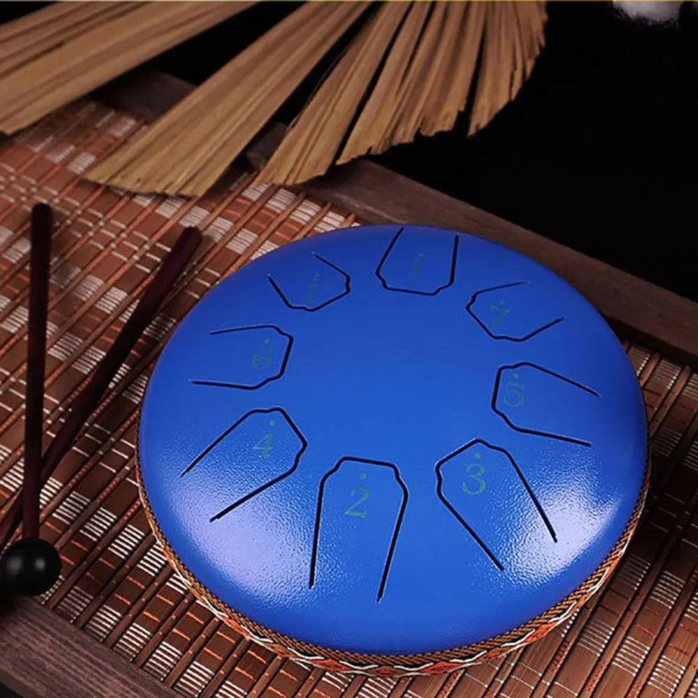 Rain Drum | Chacra Tongue Drum 6 Inch 8 Tone