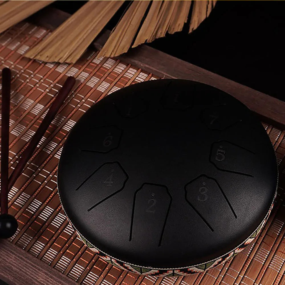 Rain Drum | Chacra Tongue Drum 6 Inch 8 Tone