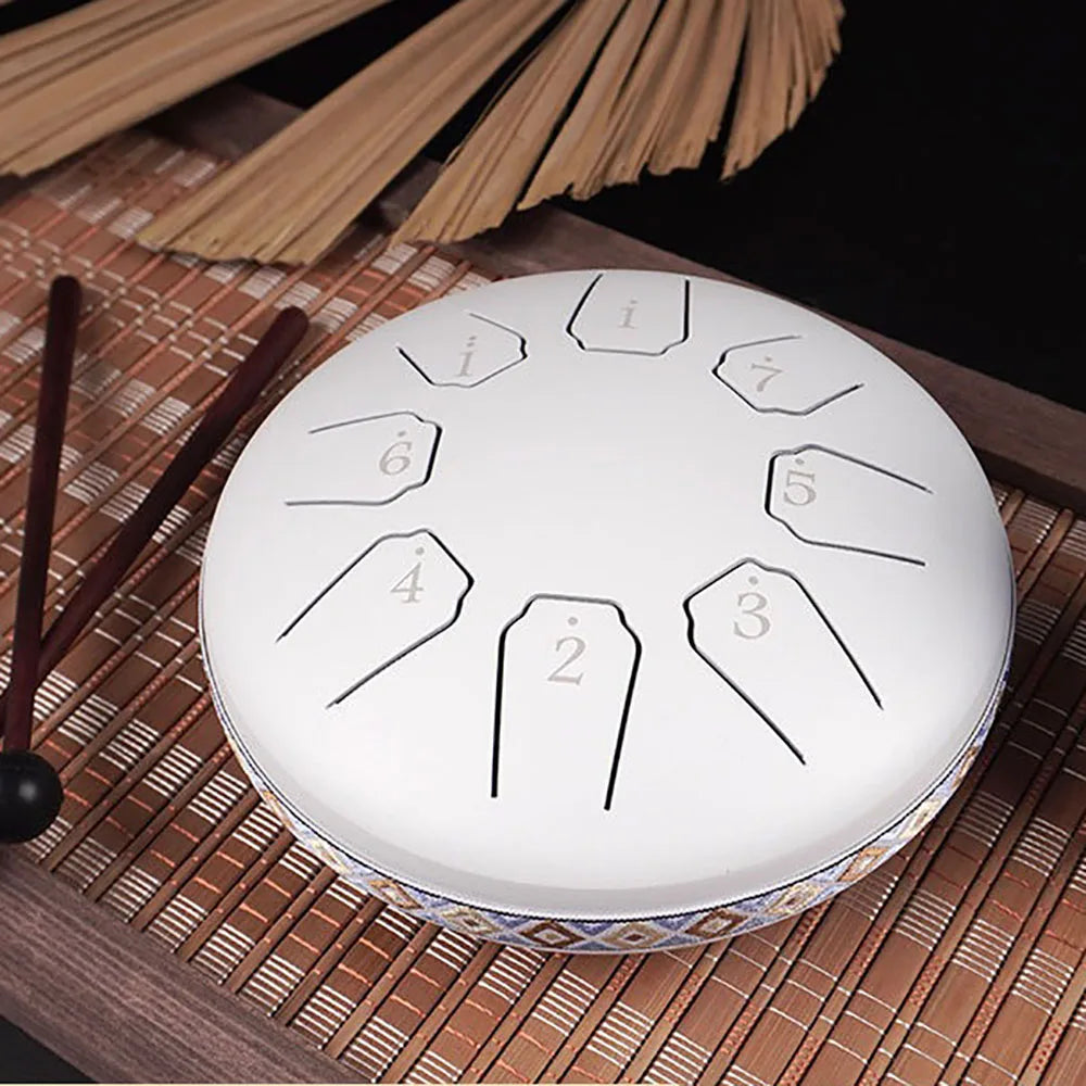 Rain Drum | Chacra Tongue Drum 6 Inch 8 Tone