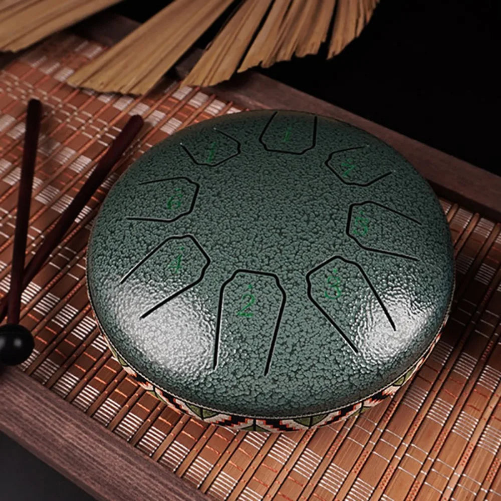 Rain Drum | Chacra Tongue Drum 6 Inch 8 Tone