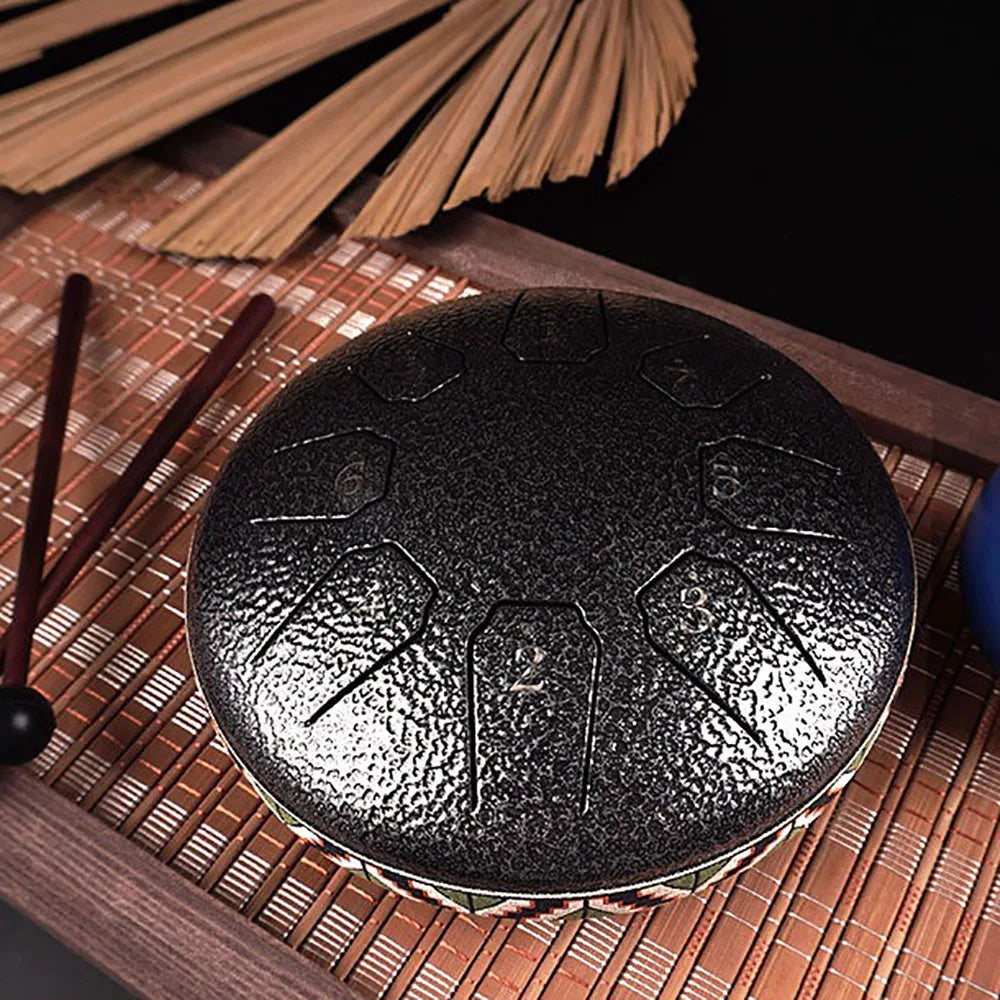 Rain Drum | Chacra Tongue Drum 6 Inch 8 Tone