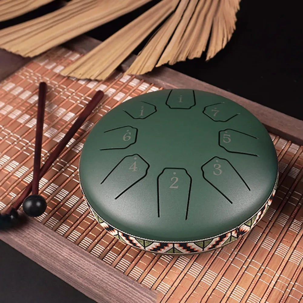 Rain Drum | Chacra Tongue Drum 6 Inch 8 Tone