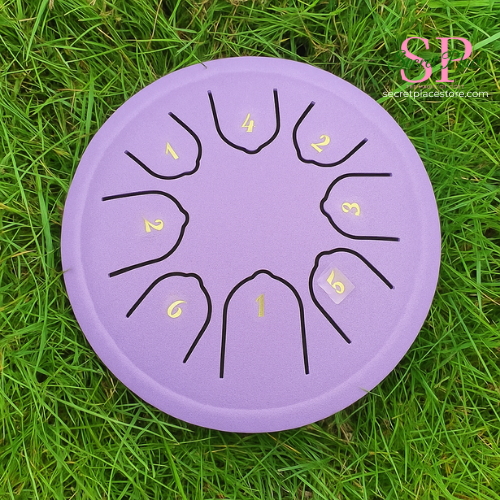 Rain Drum | Chacra Tongue Drum 4.5 Inch 8 Tone