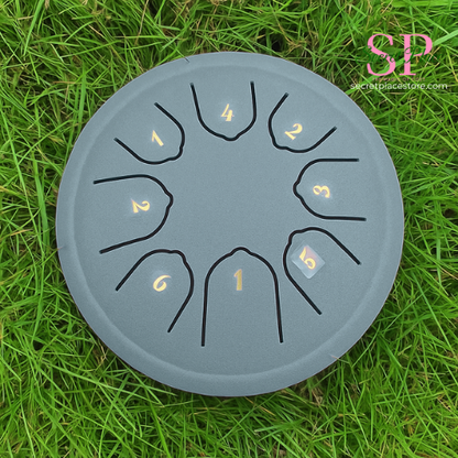 Rain Drum | Chacra Tongue Drum 4.5 Inch 8 Tone