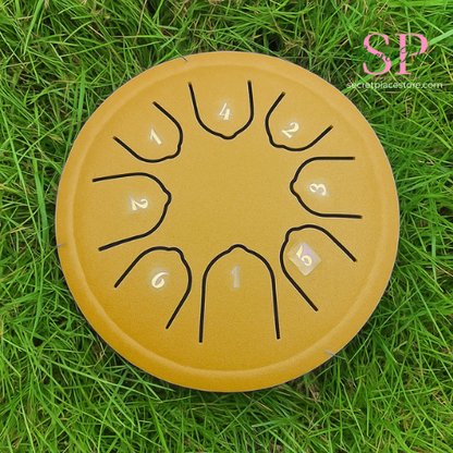 Rain Drum | Chacra Tongue Drum 4.5 Inch 8 Tone