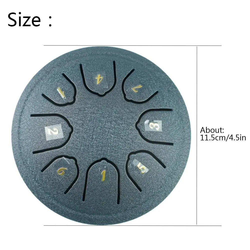 Rain Drum | Chacra Tongue Drum 4.5 Inch 8 Tone