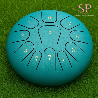 Rain Drum | Chacra Tongue Drum 6 Inch 11 Tone