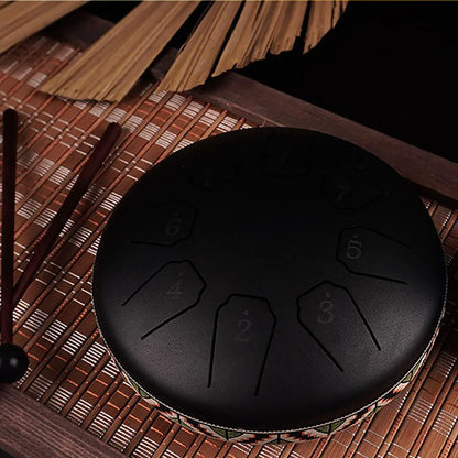 Rain Drum | Chacra Tongue Drum 6 Inch 8 Tone