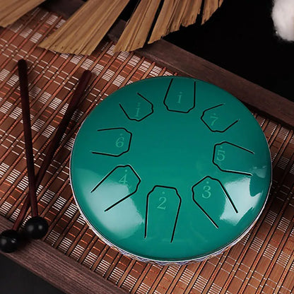 Rain Drum | Chacra Tongue Drum 6 Inch 8 Tone