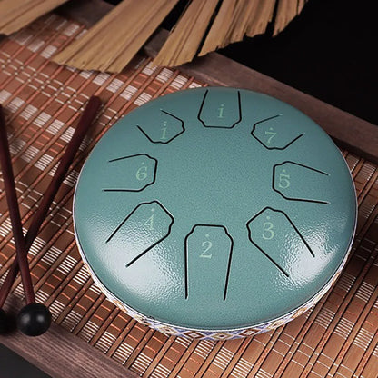 Rain Drum | Chacra Tongue Drum 6 Inch 8 Tone