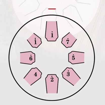Rain Drum | Chacra Tongue Drum 6 Inch 8 Tone