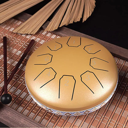 Rain Drum | Chacra Tongue Drum 6 Inch 8 Tone